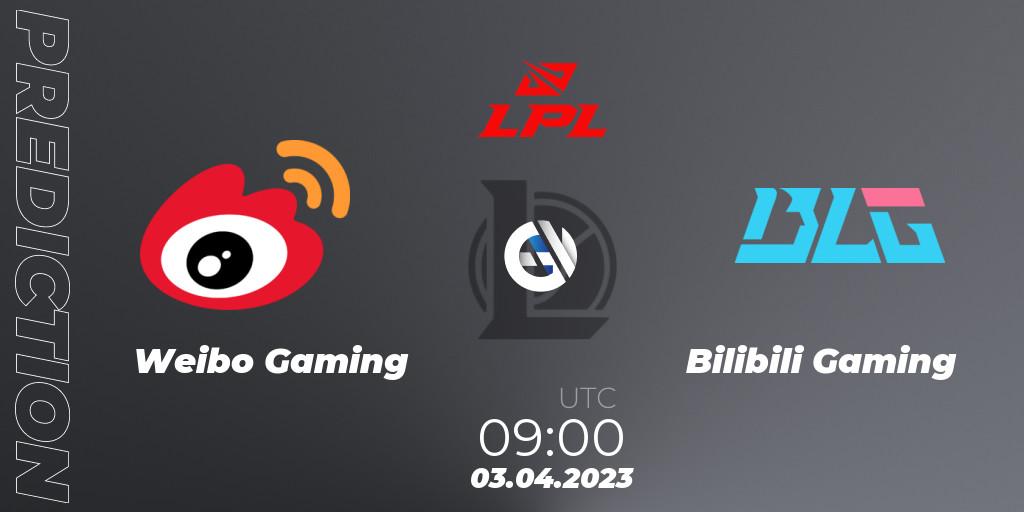 Weibo Gaming vs Bilibili Gaming: Match Prediction. 03.04.23, LoL, LPL Spring 2023 - Playoffs