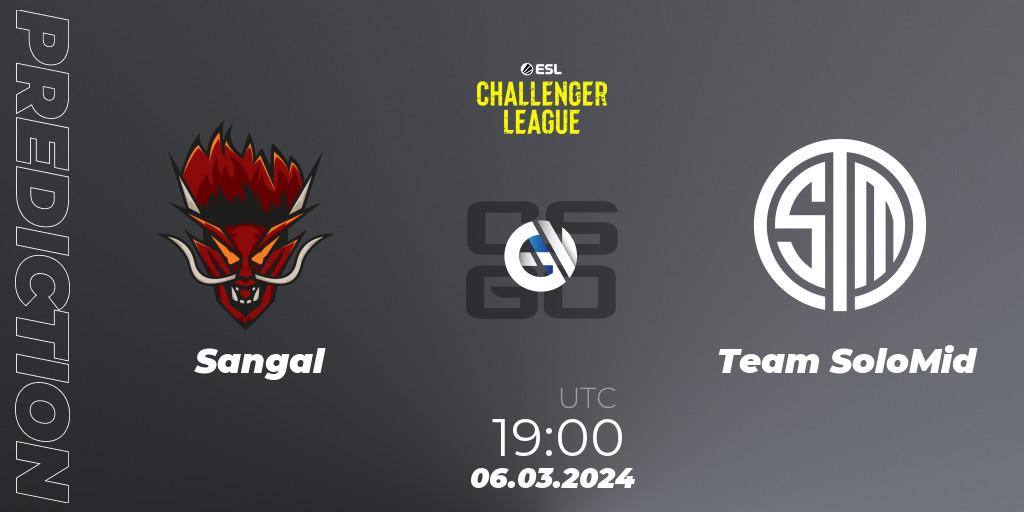 Sangal vs Team SoloMid: Match Prediction. 06.03.24, CS2 (CS:GO), ESL Challenger League Season 47: Europe