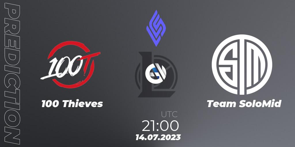 100 Thieves vs Team SoloMid: Match Prediction. 14.07.23, LoL, LCS Summer 2023 - Group Stage