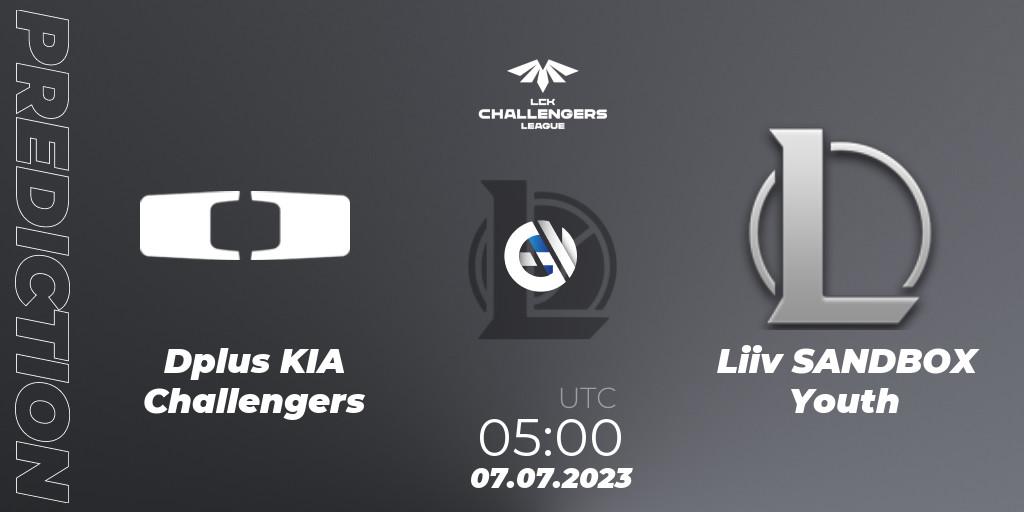Dplus KIA Challengers vs Liiv SANDBOX Youth: Match Prediction. 07.07.23, LoL, LCK Challengers League 2023 Summer - Group Stage
