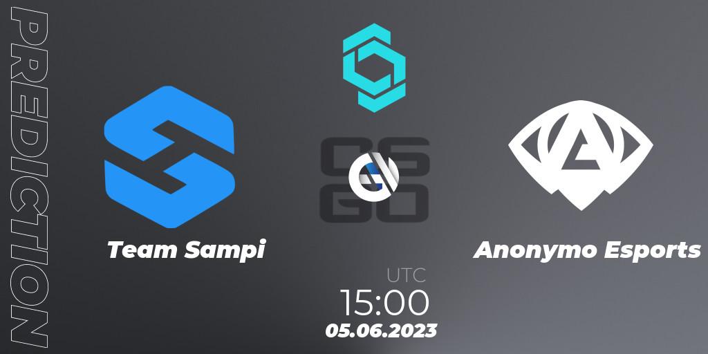 Team Sampi vs Anonymo Esports: Match Prediction. 05.06.23, CS2 (CS:GO), CCT North Europe Series 5
