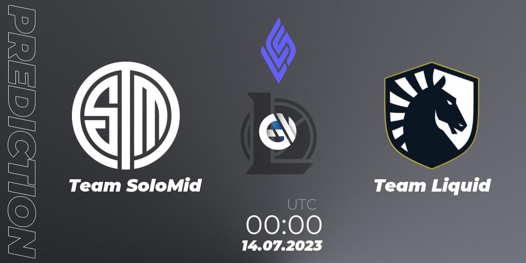 Team SoloMid vs Team Liquid: Match Prediction. 13.07.23, LoL, LCS Summer 2023 - Group Stage