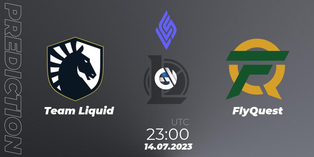 Team Liquid vs FlyQuest: Match Prediction. 14.07.23, LoL, LCS Summer 2023 - Group Stage