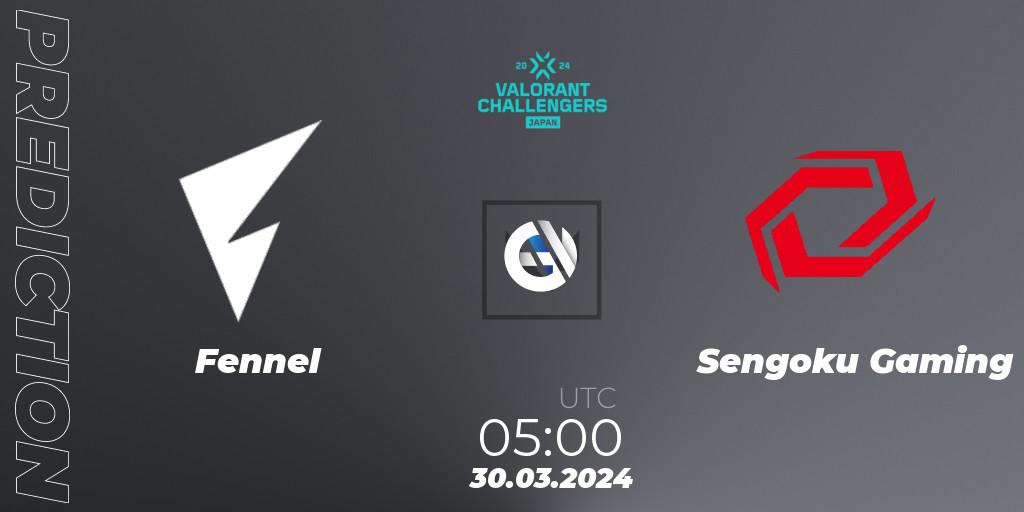 Fennel vs Sengoku Gaming: Match Prediction. 30.03.24, VALORANT, VALORANT Challengers Japan 2024: Split 1