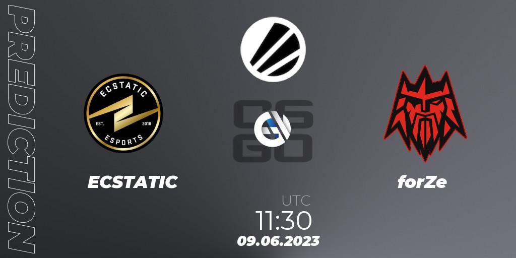 ECSTATIC vs forZe: Match Prediction. 09.06.23, CS2 (CS:GO), ESL Challenger Katowice 2023