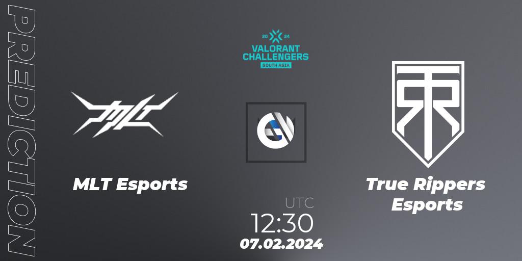 MLT Esports vs True Rippers Esports: Match Prediction. 07.02.24, VALORANT, VALORANT Challengers 2024: South Asia Split 1 - Cup 1