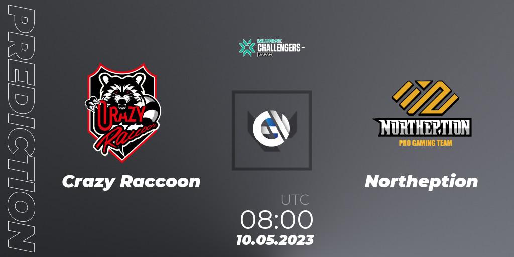 Crazy Raccoon vs Northeption: Match Prediction. 10.05.23, VALORANT, VALORANT Challengers 2023: Japan Split 2