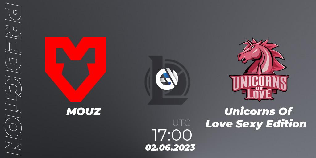 MOUZ vs Unicorns Of Love Sexy Edition: Match Prediction. 02.06.23, LoL, Prime League Summer 2023 - Group Stage