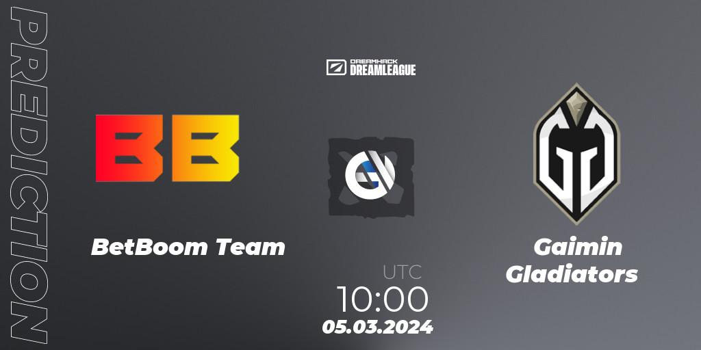 BetBoom Team vs Gaimin Gladiators: Match Prediction. 05.03.24, Dota 2, DreamLeague Season 22