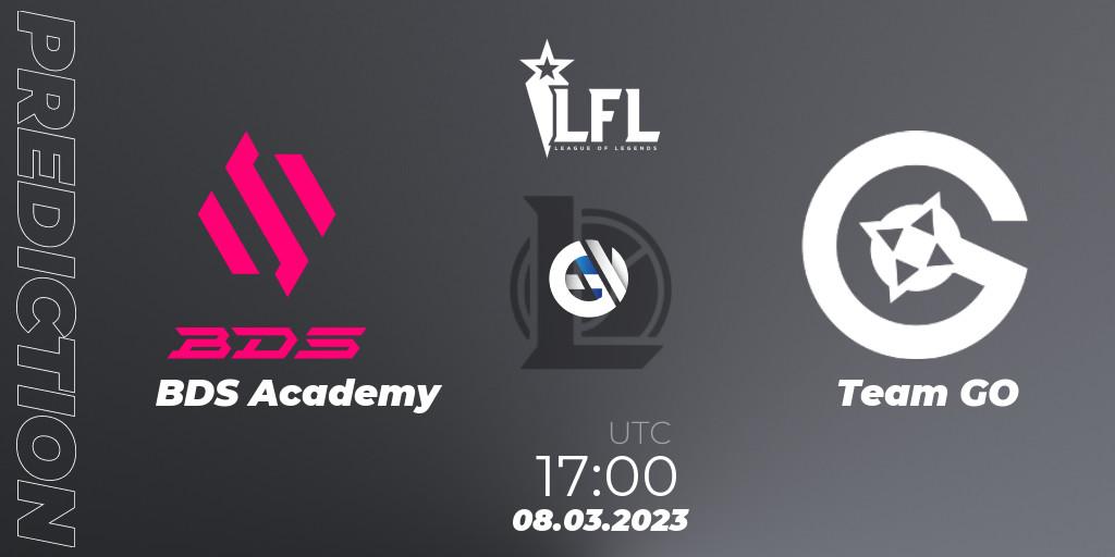 BDS Academy vs Team GO: Match Prediction. 08.03.23, LoL, LFL Spring 2023 - Group Stage