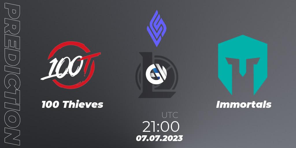 Cloud9 vs Immortals: Match Prediction. 30.06.23, LoL, LCS Summer 2023 - Group Stage