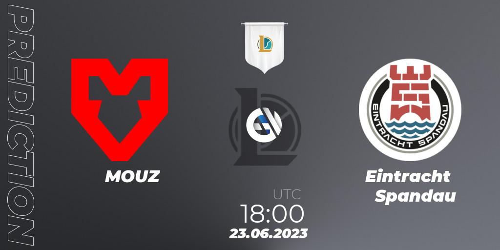 MOUZ vs Eintracht Spandau: Match Prediction. 23.06.23, LoL, Prime League Summer 2023 - Group Stage