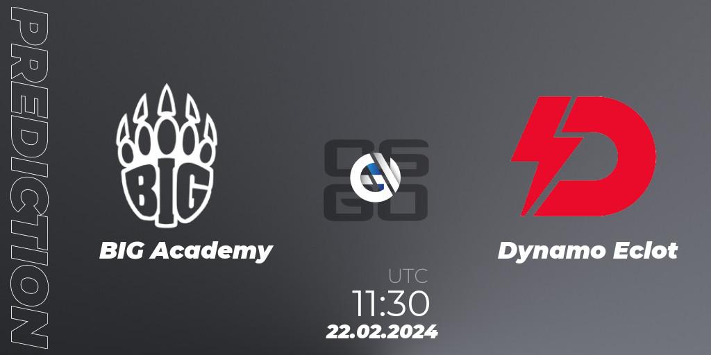 BIG Academy vs Dynamo Eclot: Match Prediction. 22.02.24, CS2 (CS:GO), European Pro League Season 15: Division 2