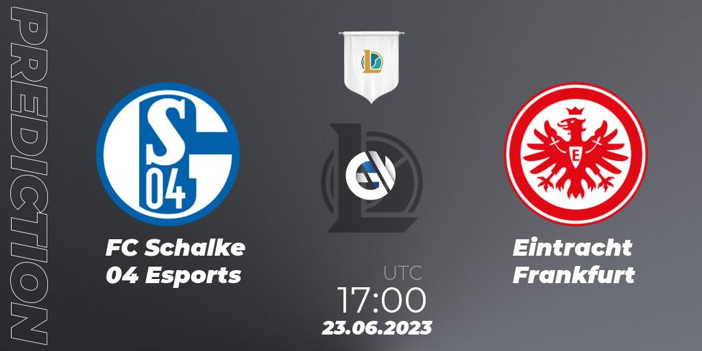 FC Schalke 04 Esports vs Eintracht Frankfurt: Match Prediction. 23.06.23, LoL, Prime League Summer 2023 - Group Stage