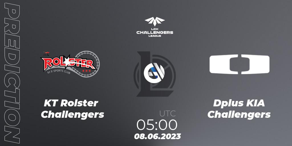 KT Rolster Challengers vs Dplus KIA Challengers: Match Prediction. 08.06.23, LoL, LCK Challengers League 2023 Summer - Group Stage