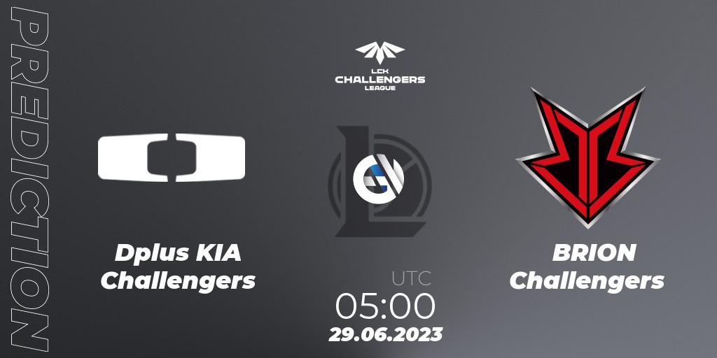Dplus KIA Challengers vs BRION Challengers: Match Prediction. 29.06.23, LoL, LCK Challengers League 2023 Summer - Group Stage
