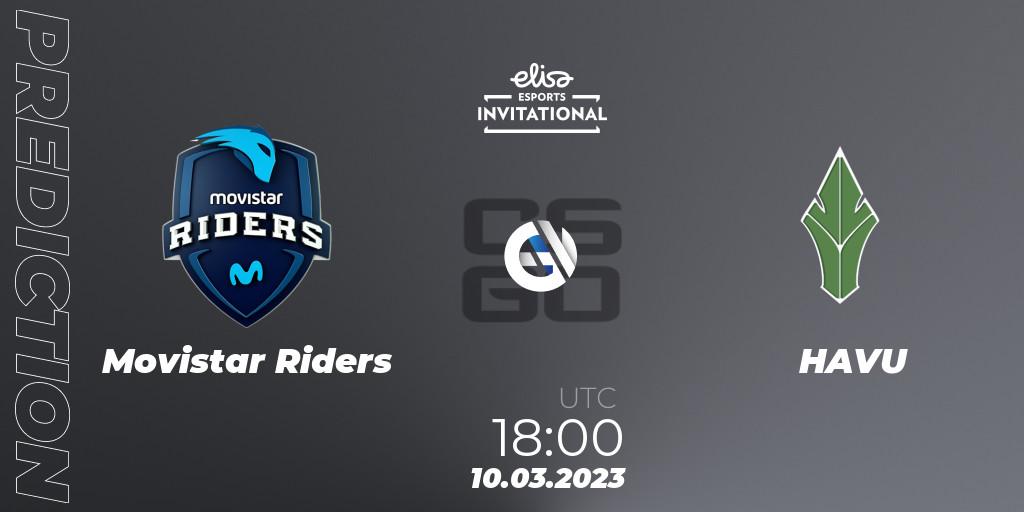 Movistar Riders vs HAVU: Match Prediction. 10.03.23, CS2 (CS:GO), Elisa Invitational Winter 2023