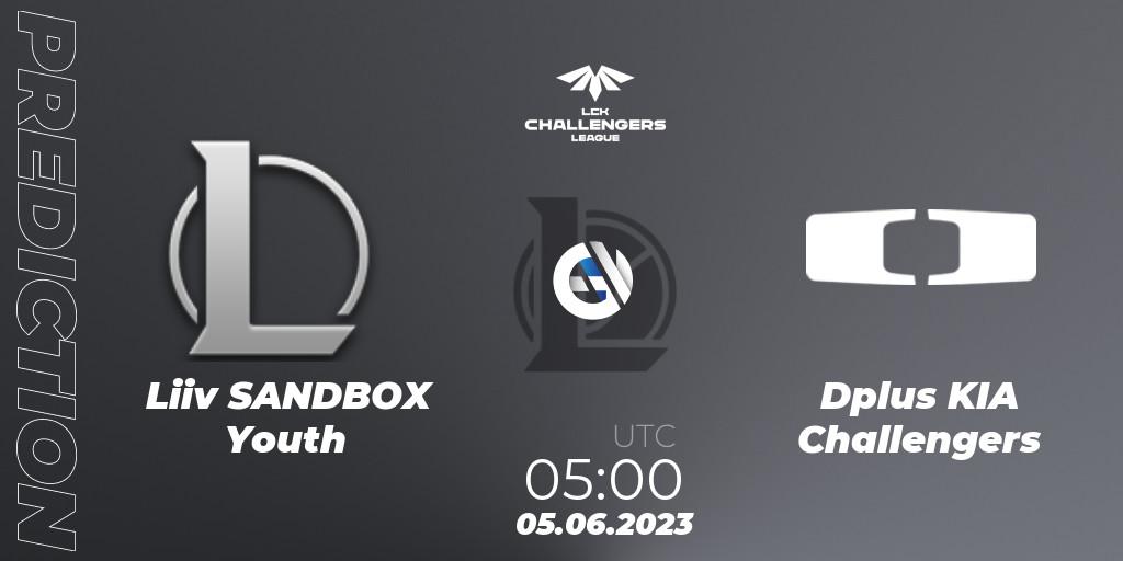 Liiv SANDBOX Youth vs Dplus KIA Challengers: Match Prediction. 05.06.23, LoL, LCK Challengers League 2023 Summer - Group Stage
