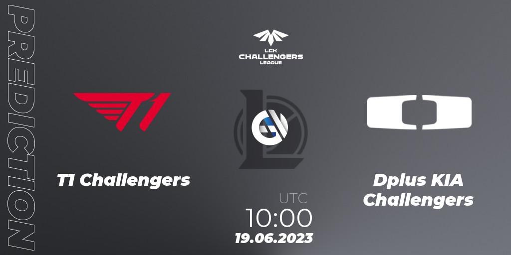 T1 Challengers vs Dplus KIA Challengers: Match Prediction. 19.06.23, LoL, LCK Challengers League 2023 Summer - Group Stage