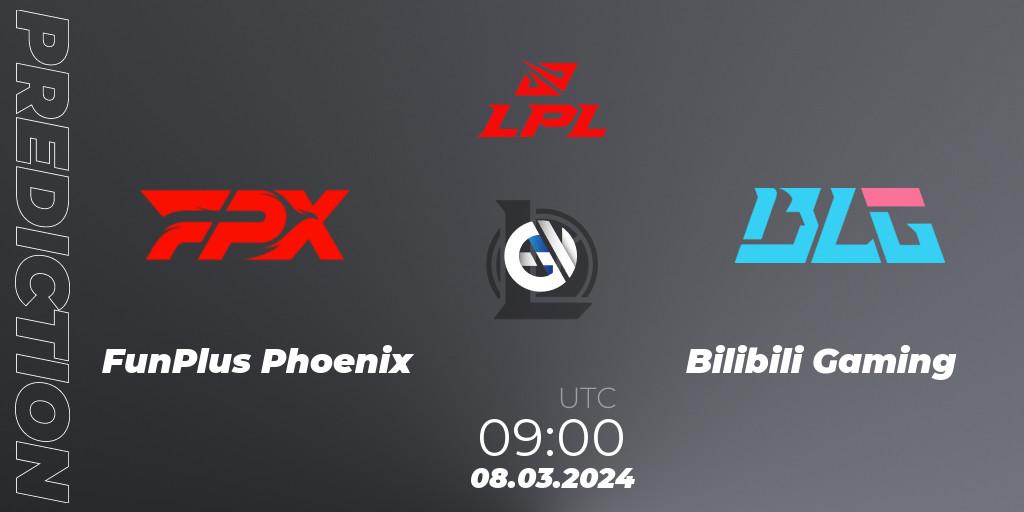 FunPlus Phoenix vs Bilibili Gaming: Match Prediction. 08.03.24, LoL, LPL Spring 2024 - Group Stage