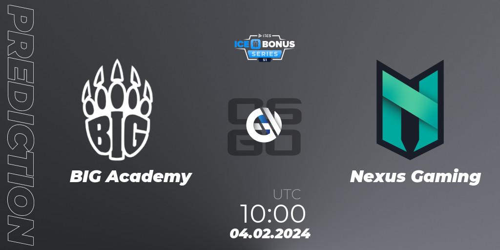 BIG Academy vs Nexus Gaming: Match Prediction. 04.02.24, CS2 (CS:GO), IceBonus Series #1
