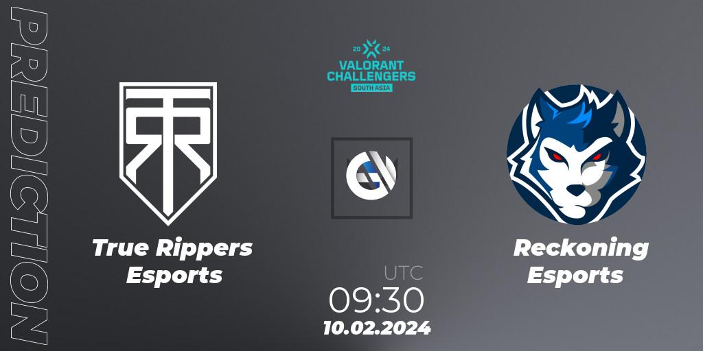 True Rippers Esports vs Reckoning Esports: Match Prediction. 10.02.24, VALORANT, VALORANT Challengers 2024: South Asia Split 1 - Cup 1