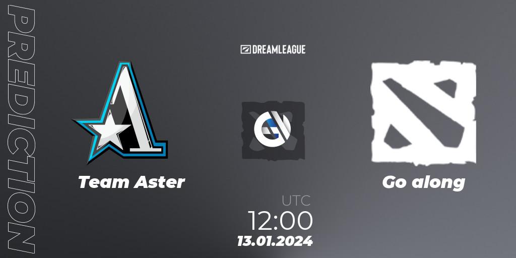 Team Aster vs Go along: Match Prediction. 13.01.24, Dota 2, DreamLeague Season 22: China Closed Qualifier