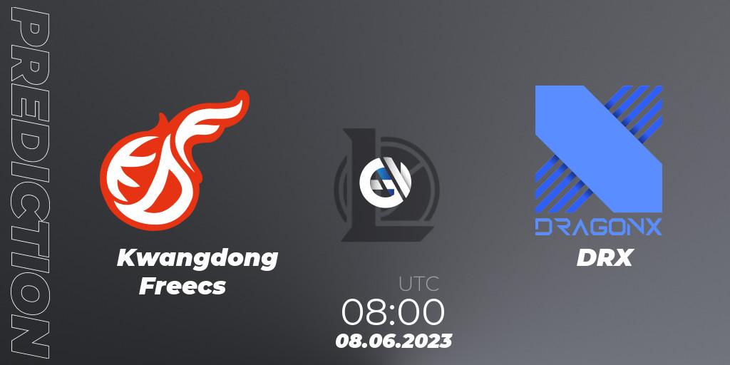 Kwangdong Freecs vs DRX: Match Prediction. 08.06.23, LoL, LCK Summer 2023 Regular Season