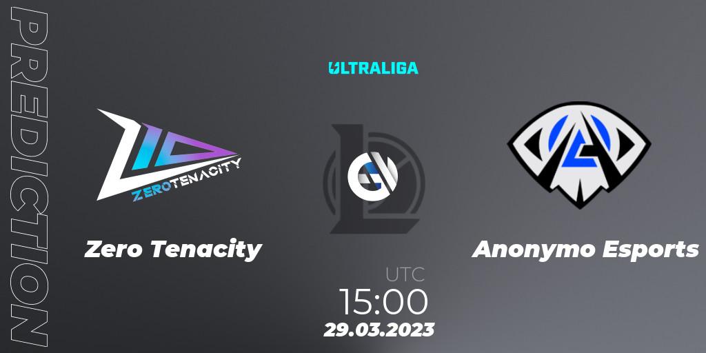 Zero Tenacity vs Anonymo Esports: Match Prediction. 31.03.23, LoL, Ultraliga Season 9 - Playoffs