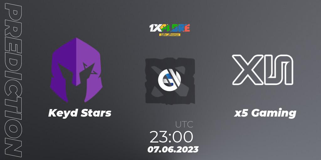 Keyd Stars vs x5 Gaming: Match Prediction. 07.06.23, Dota 2, 1XPLORE LATAM #4
