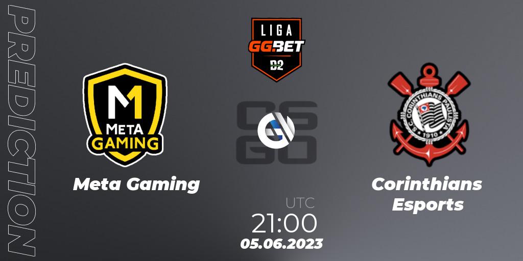 Meta Gaming Brasil vs Corinthians Esports: Match Prediction. 05.06.23, CS2 (CS:GO), Dust2 Brasil Liga Season 1