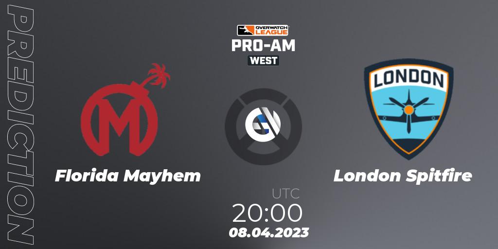 Florida Mayhem vs London Spitfire: Match Prediction. 08.04.23, Overwatch, Overwatch League 2023 - Pro-Am