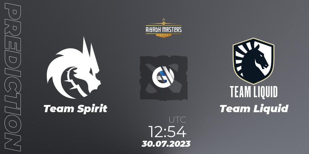 Team Spirit vs Team Liquid: Match Prediction. 30.07.23, Dota 2, Riyadh Masters 2023