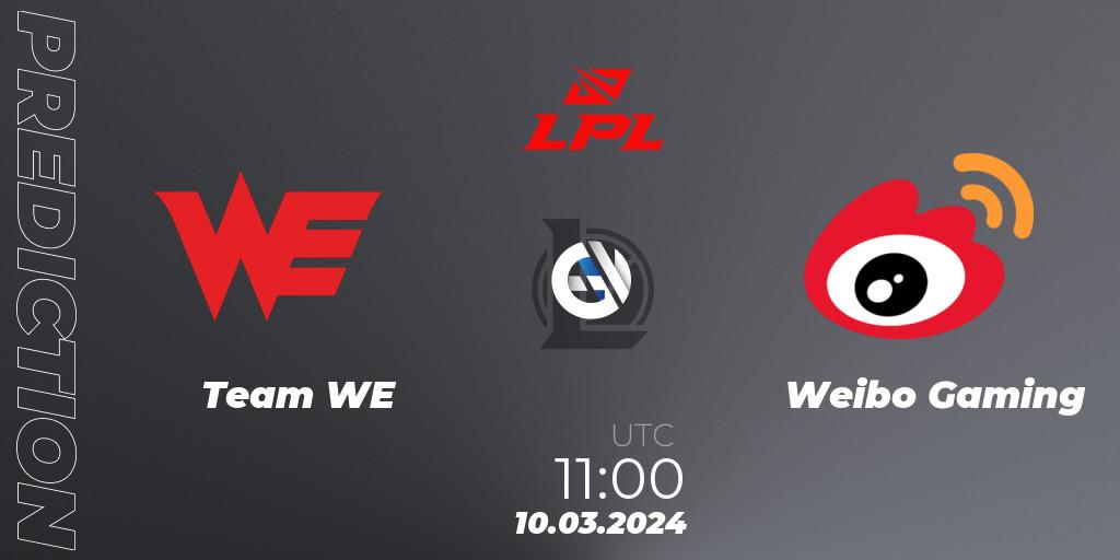 Team WE vs Weibo Gaming: Match Prediction. 10.03.24, LoL, LPL Spring 2024 - Group Stage