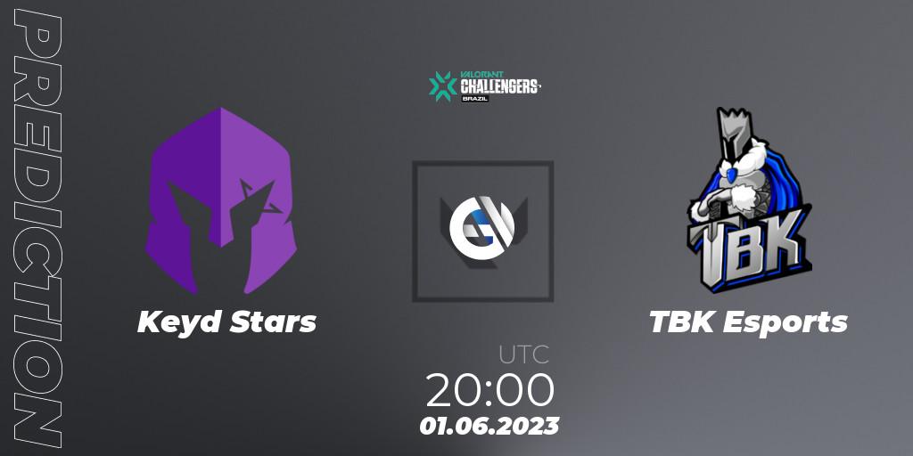 Keyd Stars vs TBK Esports: Match Prediction. 01.06.23, VALORANT, VALORANT Challengers 2023: Brazil Split 2