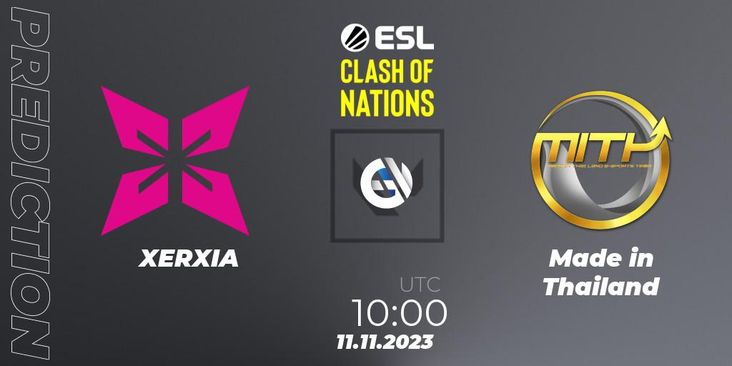 XERXIA vs Made in Thailand: Match Prediction. 11.11.23, VALORANT, ESL Clash of Nations 2023 - Thailand Closed Qualifier