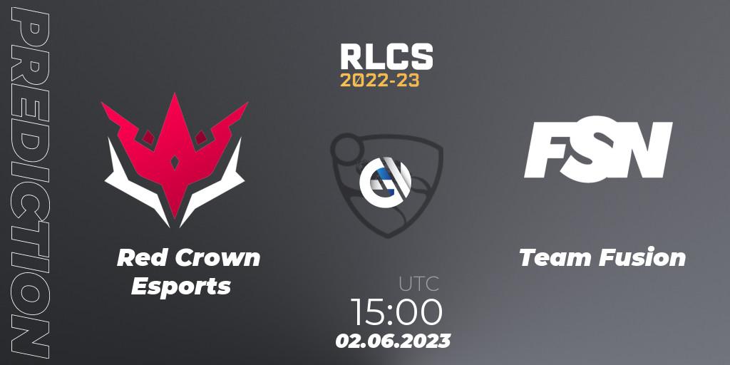 Red Crown Esports vs Team Fusion: Match Prediction. 09.06.23, Rocket League, RLCS 2022-23 - Spring: Sub-Saharan Africa Regional 3 - Spring Invitational