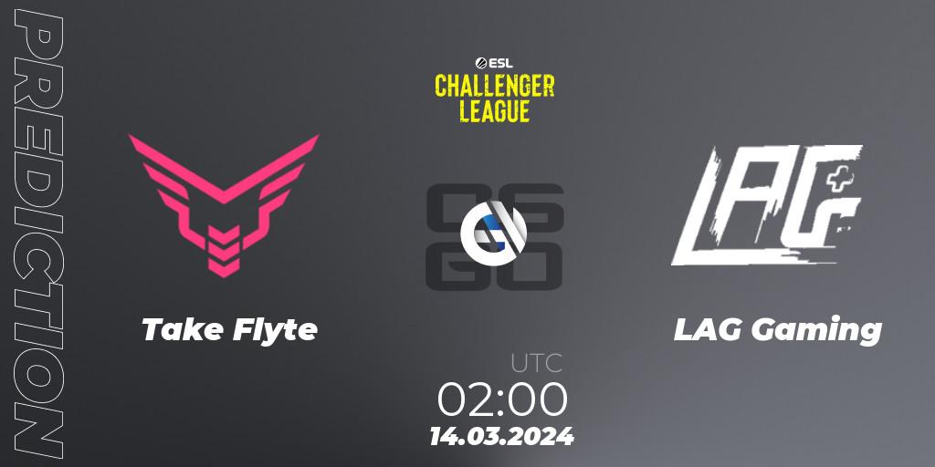 Take Flyte vs LAG Gaming: Match Prediction. 21.03.24, CS2 (CS:GO), ESL Challenger League Season 47: North America