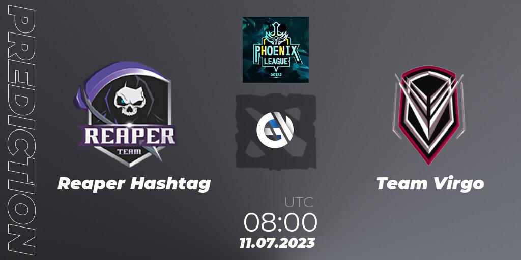 Reaper Hashtag vs Team Virgo: Match Prediction. 11.07.23, Dota 2, Dota 2 Phoenix League