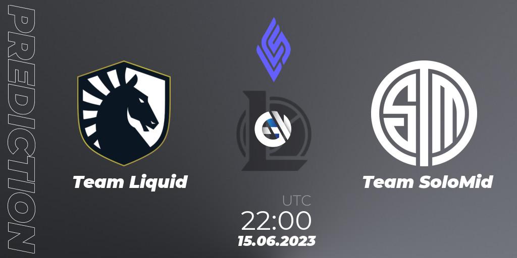 Team Liquid vs Team SoloMid: Match Prediction. 14.06.23, LoL, LCS Summer 2023 - Group Stage